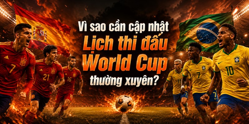 Vì sao cần cập nhật Lịch thi đấu World Cup thường xuyên?
